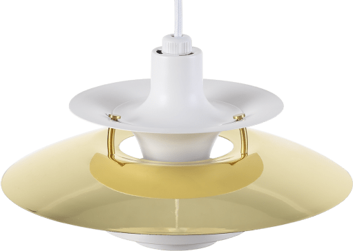 PH 5 Pendant Lamp - Mini White N Brass image.