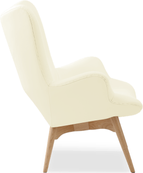 R160 Contour Chair Premium Leather/Cream image.