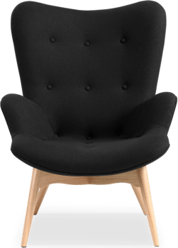 R160 Contour Chair Wool/Black image.