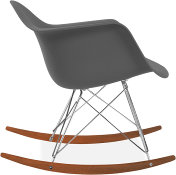 RAR Style Plastic Rocking Chair    Basalt/Dark Wood image.