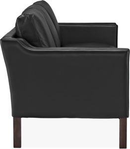 2213 Three Seater Sofa Premium Leather/Black  image.
