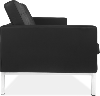 Knoll 3 Seater Sofa Italian Leather/Black image.