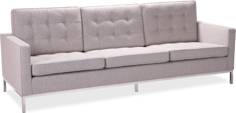 Knoll 3 Seater Sofa Wool/Light Pebble Grey image.