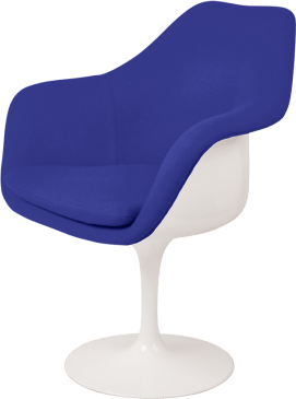 Tulip Carver Chair Blue/White image.