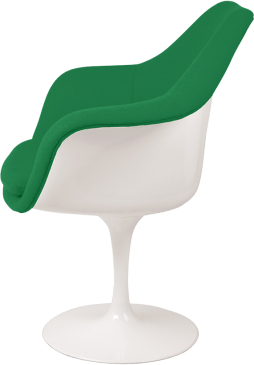 Tulip Carver Chair Green/White image.