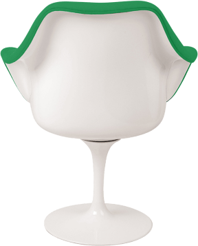 Tulip Carver Chair Green/White image.