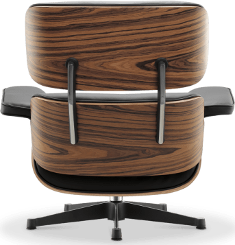 Eames Style Lounge Chair 670 Premium Leather/Black/Rosewood image.