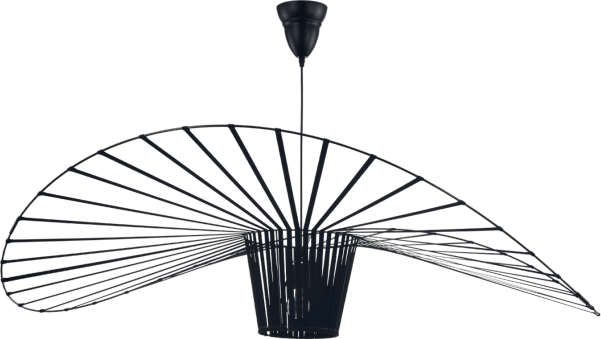 Vertigo Style Ceiling Lamp Black/Large image.