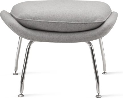 Womb Chair Ottoman Wool/Light Pebble Grey image.