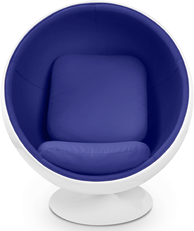 zondag Bestuiven ontwikkeling Bal stoel - Moroccan Blue/White/Medium | Designer Editions