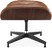 Eames Style Lounge Stool H Miller Version Italian Leather/Tan/Rosewood image.