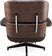 Eames Style Lounge Chair H Miller Version Italian Leather/Mocha/Walnut image.
