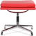 Eames Style Soft Pad Ottoman EA223 Red image.