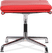 Eames Style Soft Pad Ottoman EA223 Red image.