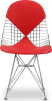 Bikini Wire Dining Chair Red image.