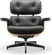 Eames Style Lounge Chair H Miller Version Italian Leather/Black/Rosewood image.