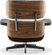 Eames Style Lounge Chair H Miller Version Italian Leather/Black/Rosewood image.