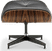 Eames Style Lounge Stool H Miller Version Italian Leather/Black/Rosewood image.