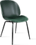 Beetle Style Dining Chair Bottle Green Velvet/Black image.