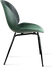 Beetle Style Dining Chair Bottle Green Velvet/Black image.