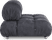 Camaleonda Style Lounge Chair Dark Grey image.