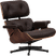 Eames Style Lounge Chair 670 Italian Leather/Mocha/Walnut Veneer image.