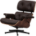 Eames Style Lounge Chair 670 Italian Leather/Mocha/Walnut Veneer image.
