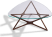 Star Triangular Coffee Table   Walnut image.