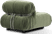 Soriana Style Lounge Chair Bottle Green Velvet image.