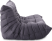 Comfort Style 2-Seater Sofa Charcoal Grey Alcantara/Alcantara image.