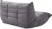 Comfort Style 2-Seater Sofa Light Grey Alcantara/Alcantara image.