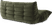 Comfort Style 3-Seater Sofa Bottle Green Velvet/Velvet image.
