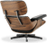 Eames Style Lounge Chair 670 Premium Leather/Black/Rosewood image.