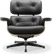 Eames Style Lounge Chair 670 Italian Leather/Black/Walnut Veneer image.
