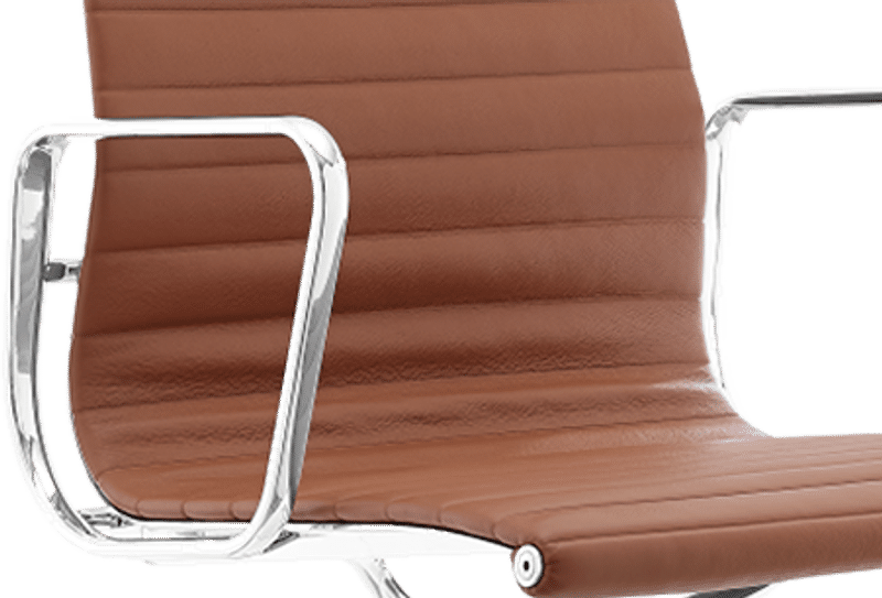 Chaise de bureau style Eames EA108 en cuir