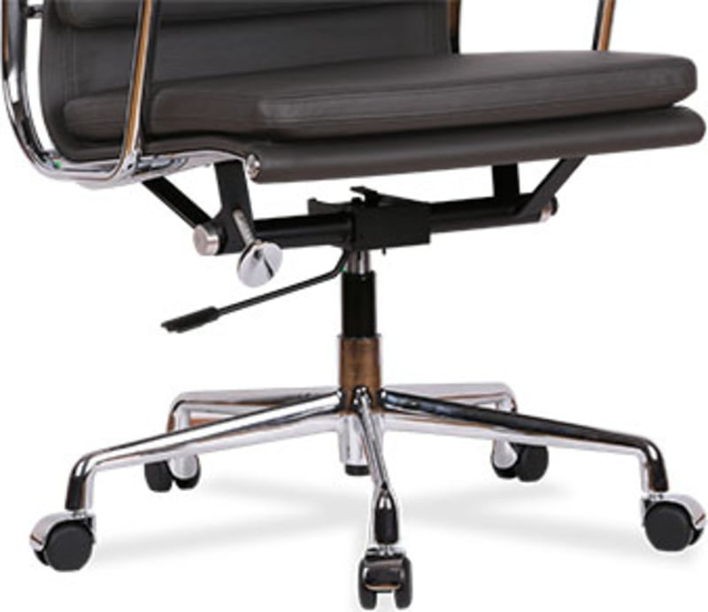 Eames Style Office Chair EA219 Leather - Black