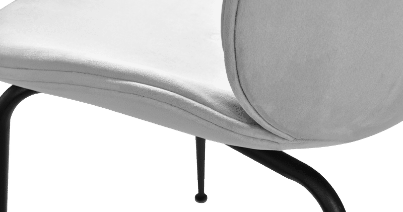 Käfer-Stil Esszimmerstuhl - voll gepolstert Samt