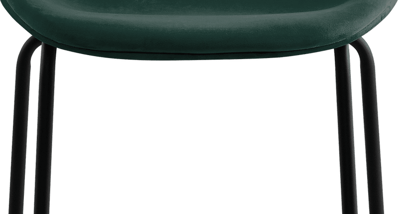 Beetle Style Barstool - Full Upholstered Velvet