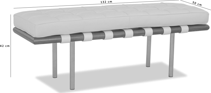 Barcelona 2 seater Bench