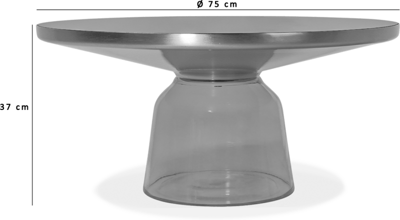 Bell Couchtisch - Groß - Glas