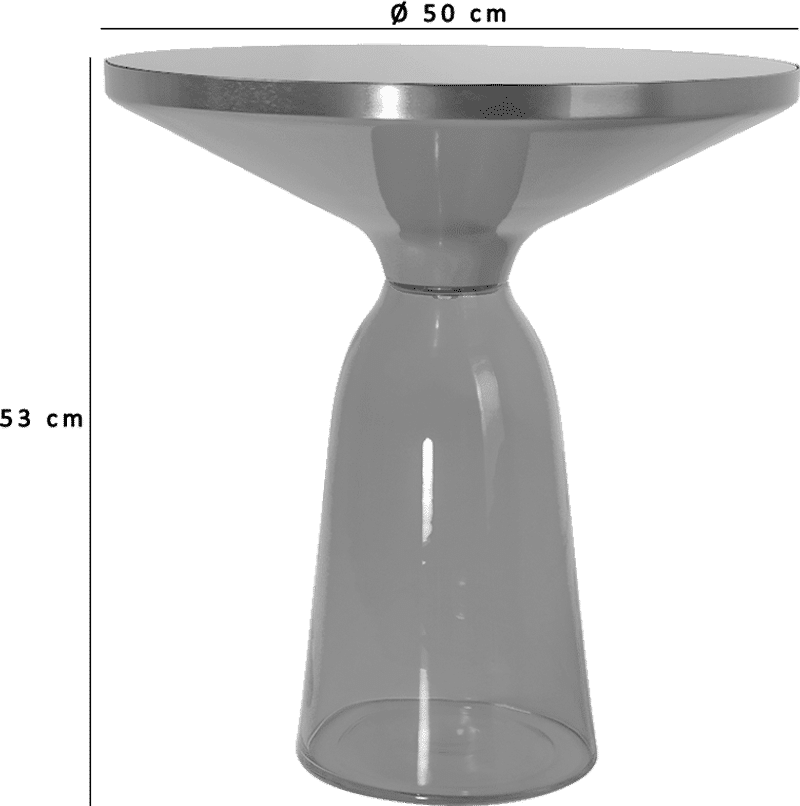 Bell Side Table - Glass