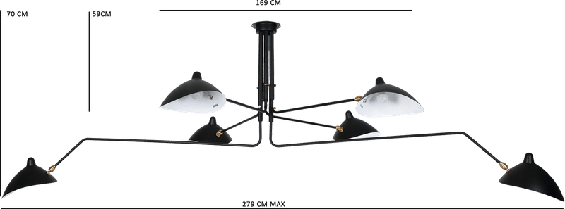 MCL-R6 Style Contemporary Pendant Lamp