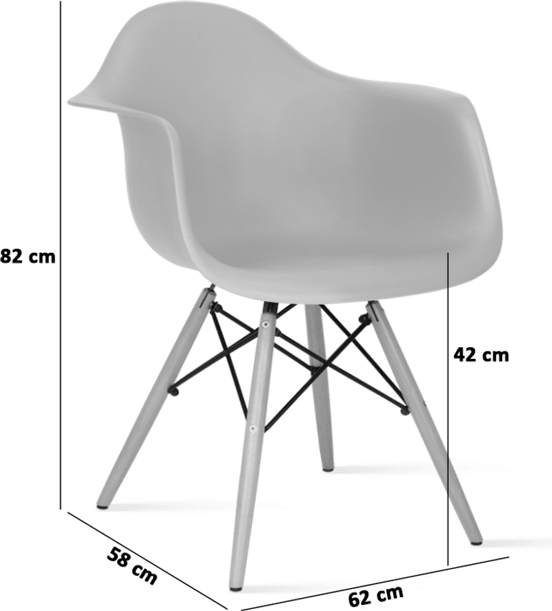DAW Style Plastic Dining Chair
