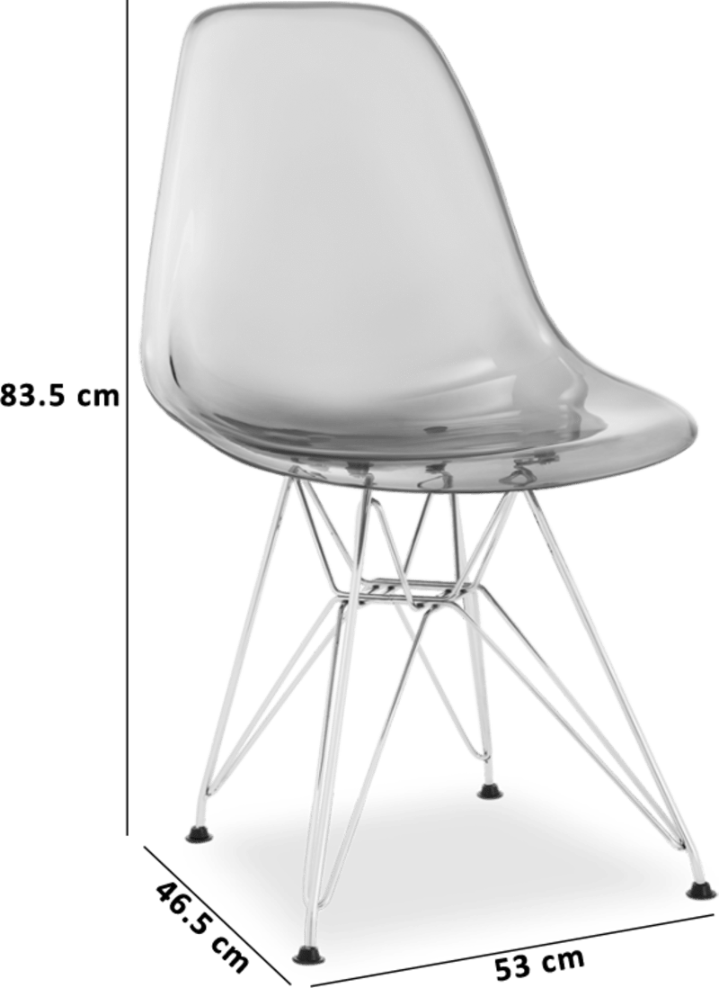 Chaise transparente de style DSR