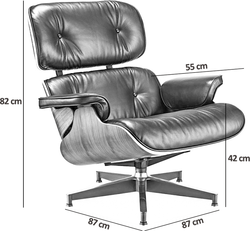 Eames Style Lounge Chair H version Miller