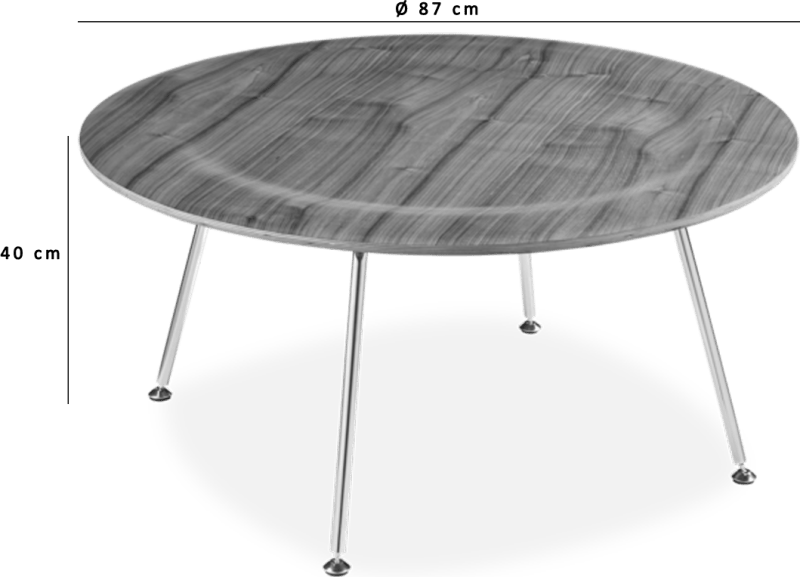 Tavolino CTR in stile Eames