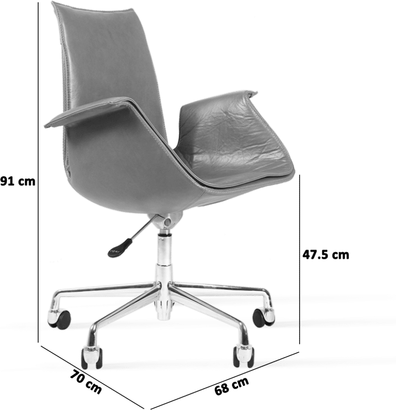 FK 6726 Tulip Lounge Chair - låga hjul