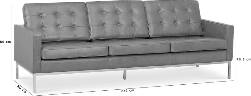 Knoll 3-sitsig soffa