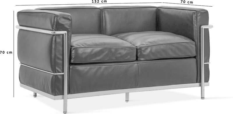 LC2 Style Petit - 2 Seat Sofa