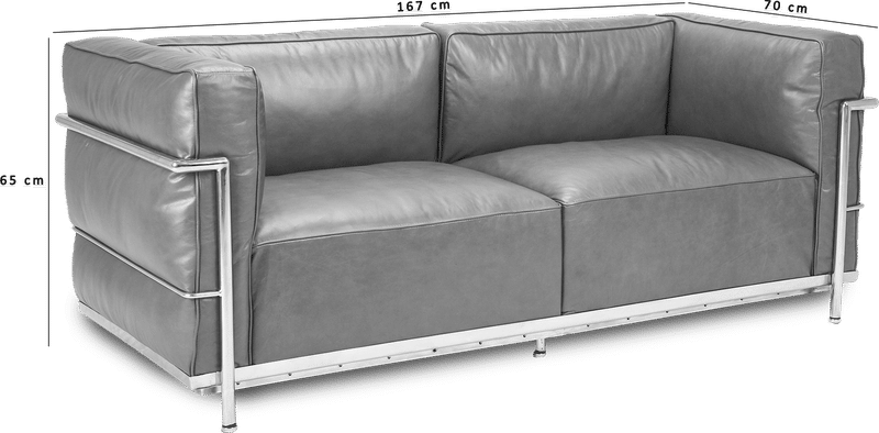 LC3 Style 2 Seater Grand Sofa 
